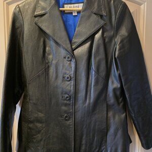 Wilson Leather button down jacket Womens Large